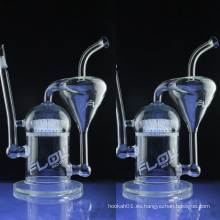 Clear Recycler Oil Rigs para fumar con Rociador Perc (ES-GB-026)